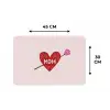 Hart - Rood - Bloem - Moeder Placemat vinyl groot -specs