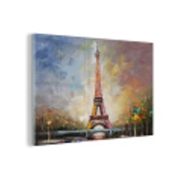 Eiffeltoren - Schilderij - Olieverf - Parijs plexiglas 5mm klein -z3d