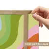 Lijnen - Pasteltinten - Golvend Light Box met batterij (Wandlamp) middel -USP_websiteprintNL