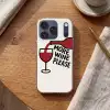 Wijnfles - Quote - Rood - Glas Telefoonhoesje iPhone 17 Pro klein -sfeer1