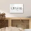 Liefie - Lettercollage plexiglas 5mm klein -sfeer4