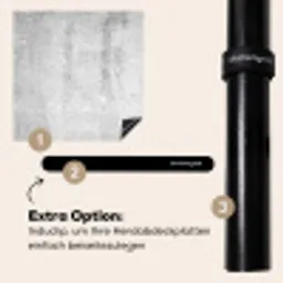 Verweerde Beton Textuur Inductie beschermer vinyl 3mm middel -zzzzzzz-induclip_DE