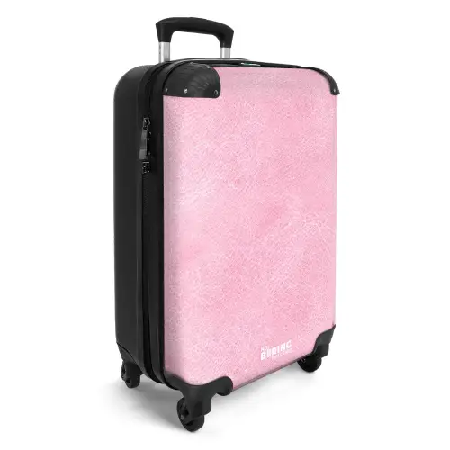 Lederen look licht roze NBS - Handbagage koffer - Kinderen Unisex middel -productfoto_3d