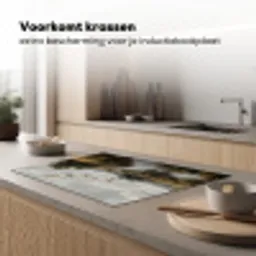 Eenden - Rivier - Landschap - Vlucht - Nostalgisch Inductie beschermer vinyl 3mm klein -sfeer1