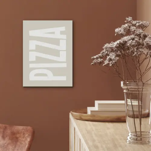Pizza - Decoratie - Japandi - Wit PET vilt klein -sfeer4