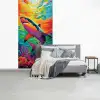 Haai - Koraalrif - Abstract - Kleurrijk fotobehang vinyl groot -slaapkamer