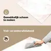 Zalmroze - Marmer - Aders Inductie beschemer met haakjes klein 777 -ky-schoon-nl