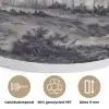 Mistig - Berglandschap - Illustratie Akoestische PET Vilt - Rond klein -closeup_NL