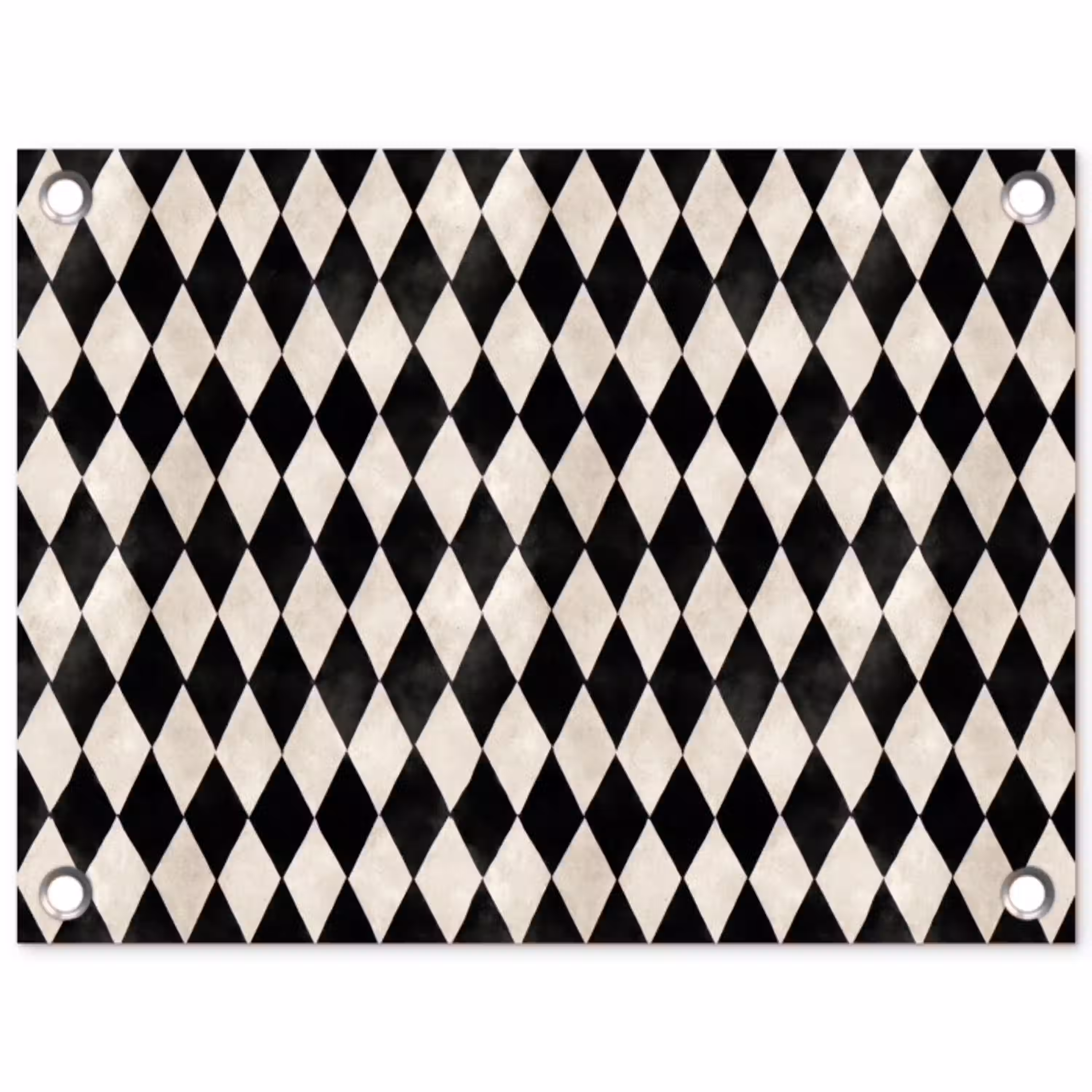 Klassiek - Patroon - Zwart tuinposter los doek klein 239 -3d