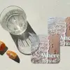 Where to next - Strand - Voetstappen onderzetter kurk middel -sfeer4