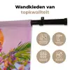 Vrouw - Abstract - Cirkel - Bloemen Wandkleed katoen klein -sfeer2
