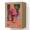 Neon - Vrouw - Microfoon Light Box met kabel (Wandlamp) klein -3d