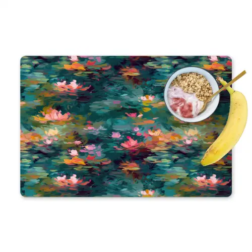 Waterlelies - Vijver - Water Placemat vinyl groot 368 -zzzproduct_Kitchenyeah-website