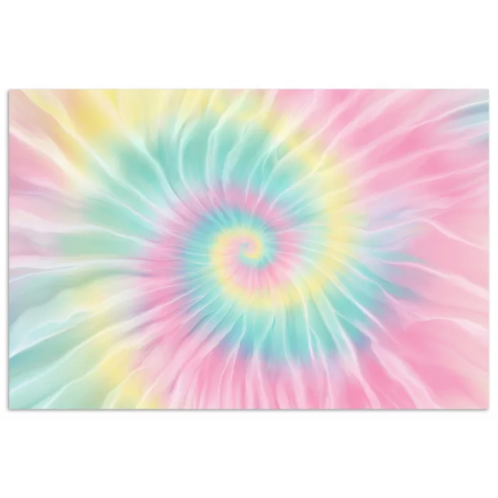Pasteltinten - Tie dye - Roze poster papier klein -3d