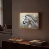 Zebra - Wilde dieren - Vlinder - Bloemen Light Box met batterij (Wandlamp) middel -sfeer1