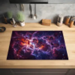 Space - Stars - Abstract - Colorful Inductie beschermer vinyl 3mm klein -sfeer5