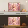 Prinses - Roze - Kasteel Light Box met batterij (Wandlamp kind) middel -sfeer3_kind
