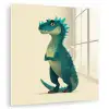 Dinosaurus - Turquoise - Stekels plexiglas 5mm klein -zzzproduct_nieuw