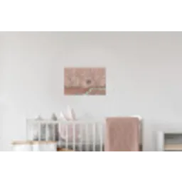 Nostalgisch - Reigers - Roze Muursticker klein -kinderkamer