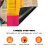 Vrouwengezicht - Krantenpapier - Abstract - Roze Inductie beschermer vinyl 3mm klein -zzzzzzz-td-onderkant