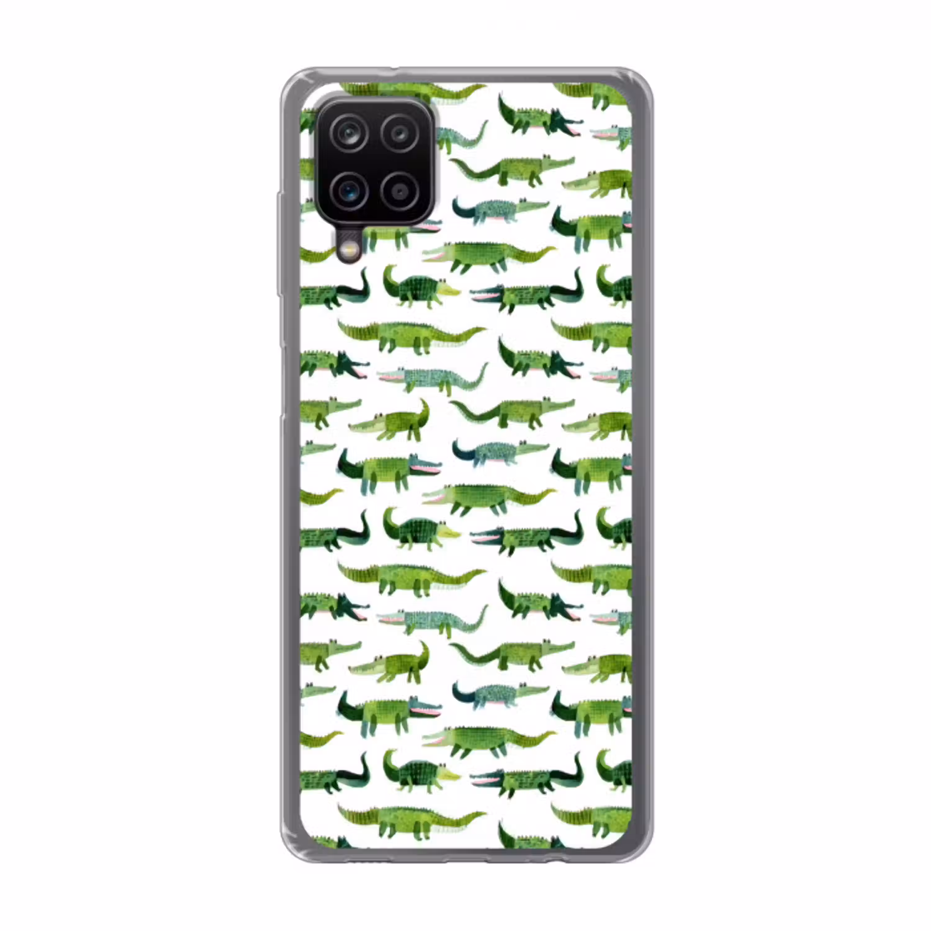 krokodillen - Speels - Groen Telefoonhoesje Samsung Galaxy A12 klein 372 -3d