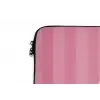 Gestreept - Roze - Chéri laptophoes neopreen klein -detail