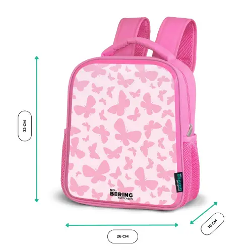 Roze vlinders Kinderrugzak - Roze middel -productfoto_formaten