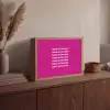 Focus on the good - Roze - wit Light Box met batterij (Wandlamp) middel -sfeer2