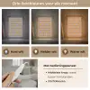 Bloemen - Retro - Patroon - Kleurrijk Light Box met kabel (Tafellamp) klein 925 -USP_lichtkleurNL