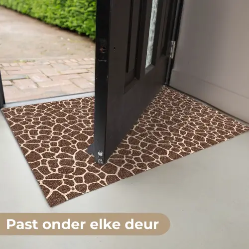 Patroon - Giraf - Bruin Deurmat klein 898 -USP_NL