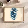 Vissen - Minimalistisch - Blauw Dienblad Rechthoek middel -USP_Formaat