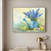 Lavendelbloemen - Quote - Gieter Textielframe zwart klein -sfeer2