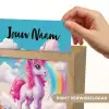 Unicorn - Meisjes - Bloemen - Regenboog - Eenhoorn Light Box met kabel (Kinderlampje) klein -USP_websiteprintNL