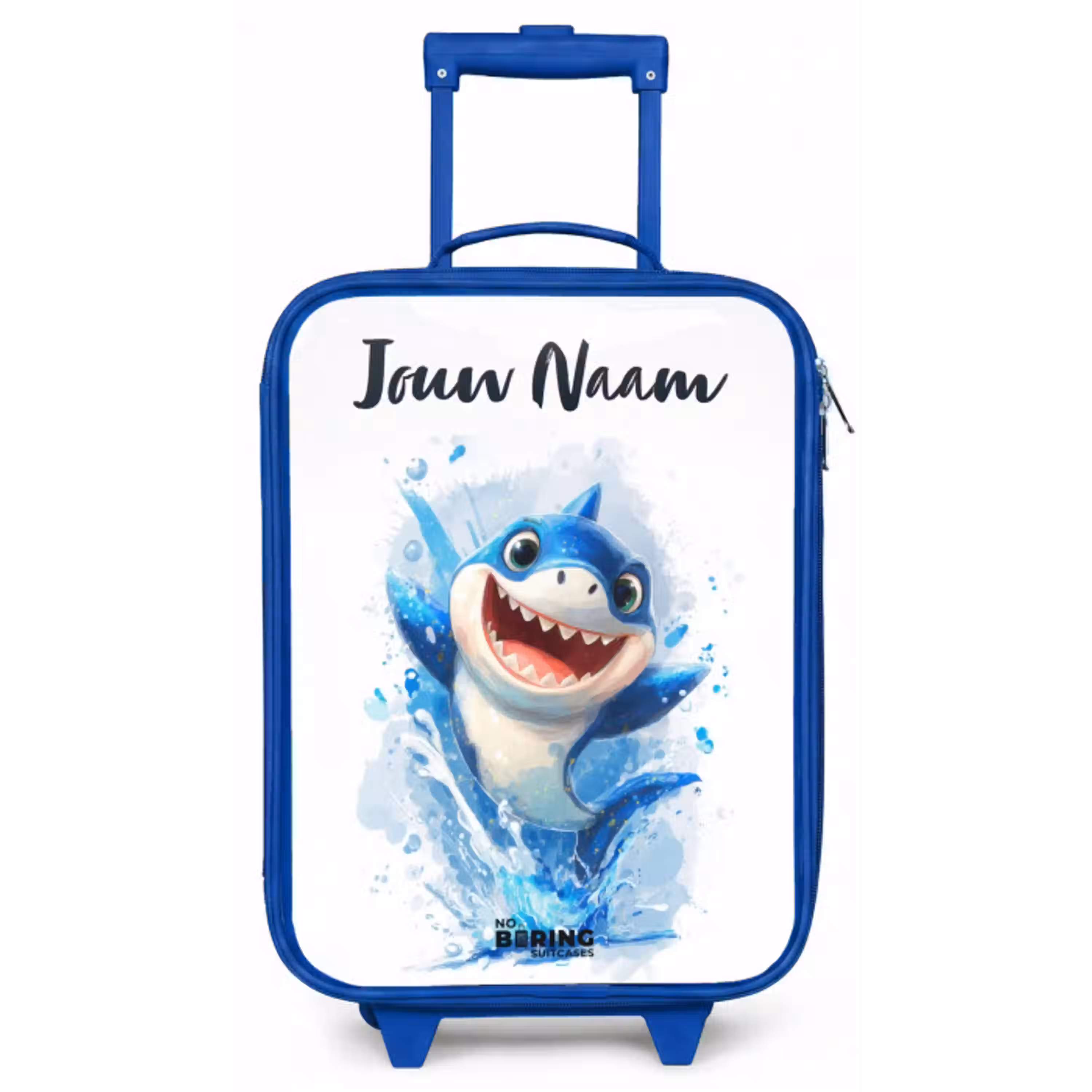 Haai - Tanden - Water Kinderkoffer - Blauw klein -zz3dotto
