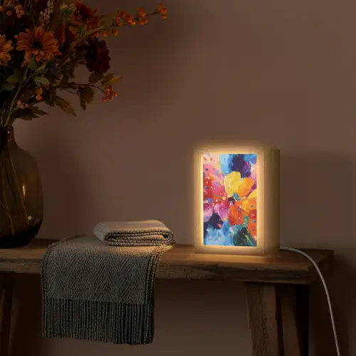 Golvend - Energie - warm Light Box met kabel (Tafellamp) klein -sfeer4