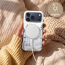 Bos - Bomen - Mist - Natuur - Illustratie - Grijs Toughcase MagSafe Apple iPhone 17 Pro Max klein -USP_MagsafeV