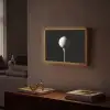 Golfbal - Minimalistisch - Wit Light Box met batterij (Wandlamp) middel -sfeer1