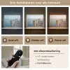 Houten steiger - Helderblauwe lucht Light Box met batterij (Wandlamp) middel -USP_lichtkleurNL