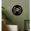 Goud - Krab - Dieren - Zwart Wandcirkel plexiglas klein -sfeer3
