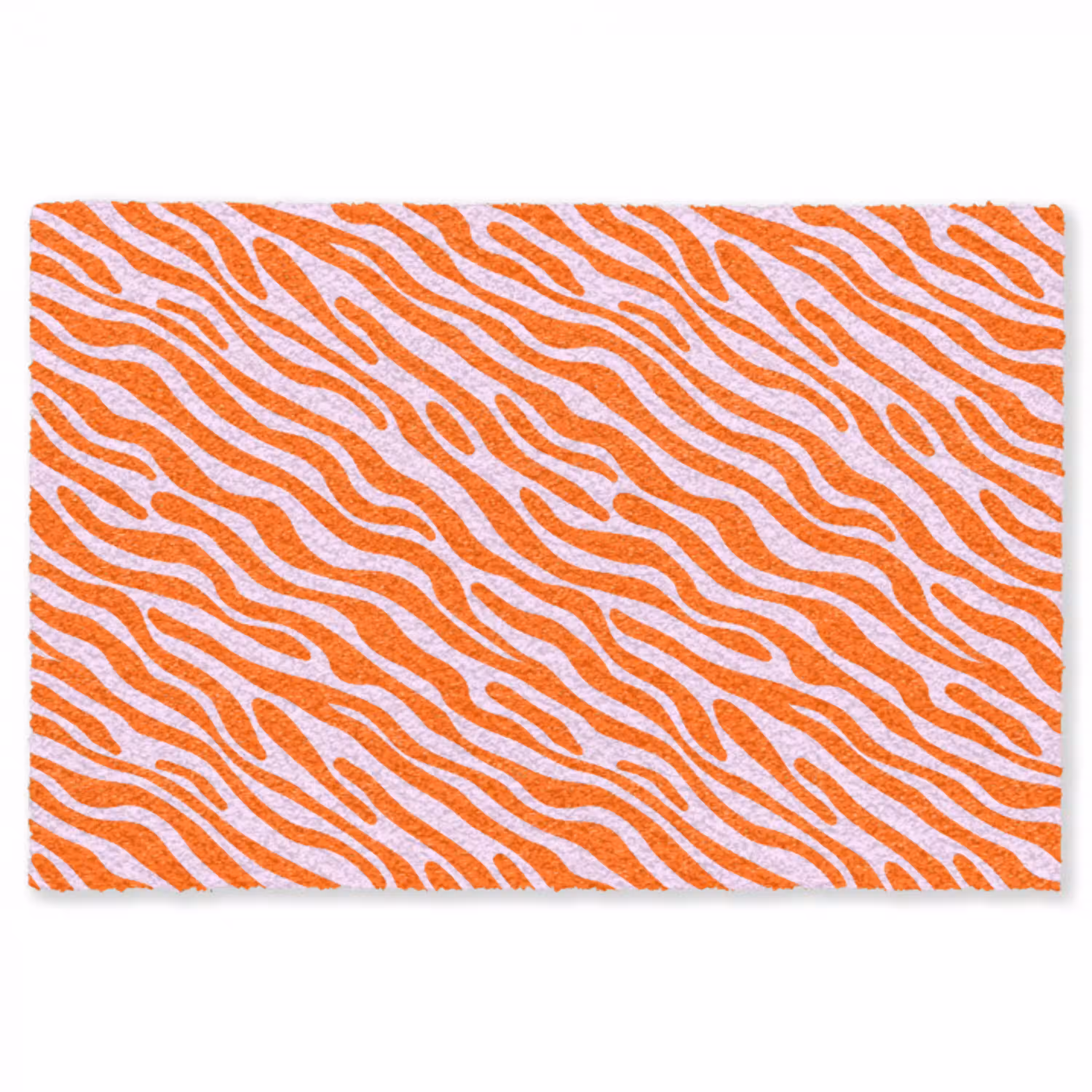 Strepen - Dynamisch - Oranje Vloerkleed Rechthoek klein 1091 -3d