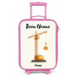 Torenkraan - Getekend - Oranje Kinderkoffer - Roze klein -zz3dotto