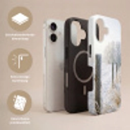 Hek - Sneeuw - Mist - Platteland - Nostalgisch Toughcase MagSafe Apple iPhone 17 klein -USP_Lagen_NL