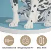 Dalmatiër - Zonnebril - Blauw Akoestische PET Vilt - Rond klein -closeup_NL