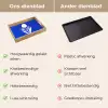 Tulp - Minimalistisch - Bladeren - Wit Dienblad Rechthoek middel -USP_VergelijkingNL