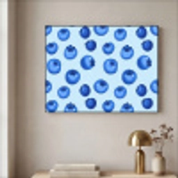 Bessen - Modern - Blauw Textielframe zwart klein 947 -sfeer2