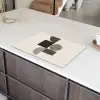 Aardetinten - Abstracte compositie - Eenvoudige vormen Inductie beschermer vinyl 3mm klein -sfeer8