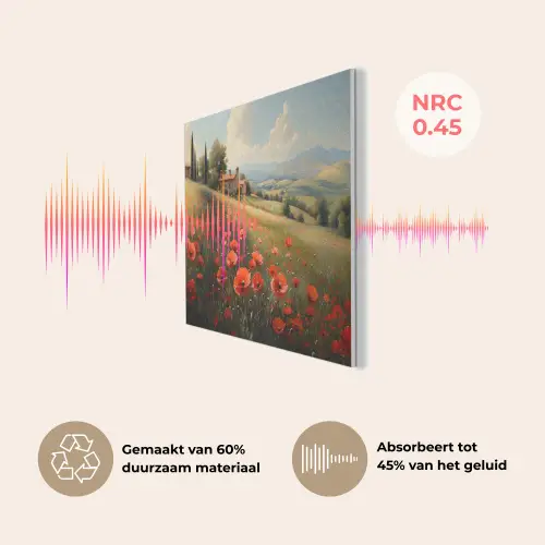 Klaprozen - Rood - Heuvels - Landschap PET vilt klein -USP_NL