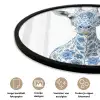 Giraffe - Delfts blauw - Dieren - Minimalistisch Fotolijst rond zonder passe partout klein -closeup_NL