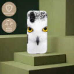 Sneeuwuil - Portret - Geel Toughcase MagSafe Apple iPhone 17 klein -USP_PrintM_NL