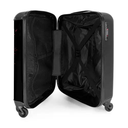 Dolfijn met kleurrijke graffiti NBS - Handbagage koffer - Unisex middel -binnenkant